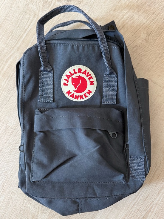 Fjallraven Handbags - Fjallraven Kanken Mini Backpack in Black with Red Logo